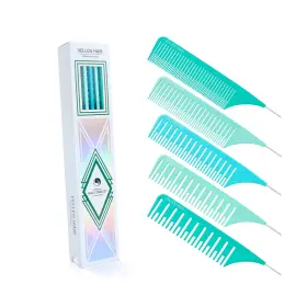 Vellen Hair 714651990343 Ultimate Highlight Comb Set 5 Sizes Mint Heat Resis... Fast Ship