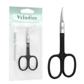 Velodios Gms-01a-001 Nose Hair Trimmer For Women And Men Premium Grooming Scissors With Curved Ti