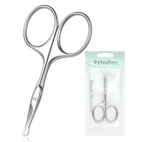 Nhs-01a-001 Velodios Nose Hair Scissors Small Safety Facial For Men And Women With