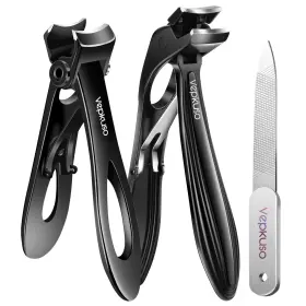 Vepkuso V00302 Ab Toenail Clippers And Nail Set For Seniors - Heavy-duty Long Handled To