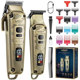 Vgr 702103335101 Hair Clipper For Men Professional Trimmer Barber Clippers Set Cord/