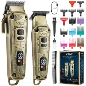 Vgr 702103335101 Hair Clipper For Men Professional Trimmer Barber Clippers Set Cord/