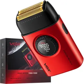 V-378red Vgr 378 Electric Shavers For Men Triple Floating Blade Foil Shaver Cordless