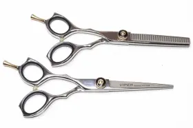 01164 Viper Shears New - #01164 Professional Cutting And Texturing Scissors Set Lh