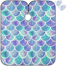 Visesunny G64650440p Pretty Mermaid Scale Barber Cape Anti-static Hair Cutting With
