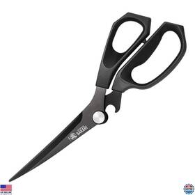 Visit The Mitsumoto Sakari Store Ms-1175 Premium Japanese Kitchen Shears - Titanium Scissors For Meat