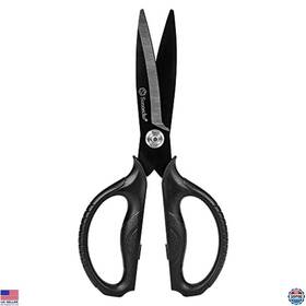 Visit The Sunnecko Store Z1840605s Heavy-duty Kitchen Scissors - Titanium Coated Shears With Serrated
