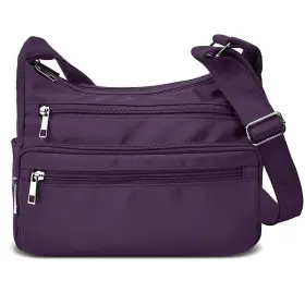 Volganik Rock 602720012082 Rfid Purses For Women Fabric Nylon Multi Pocket Crossbody Bag L