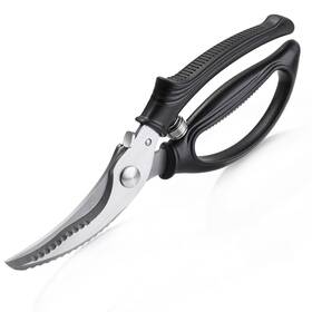 Vomsocs 762304876407 Poultry Shears Kitchen With Spring Loaded Heavy Duty Scissor