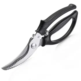 Vomsocs 762304876407 Poultry Shears Kitchen With Spring Loaded Heavy Duty Scissor
