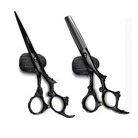 Vtyeutp 768564206503 Black Dragon 6.0 Inch Professional Handle 440c Salon Hair Cutting Scis