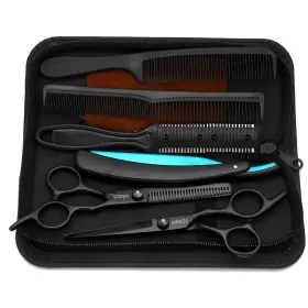 Rtx001 Vxkoczs 6-piece Hair Scissors Set - 440c Steel Barber Shears Kit With Case ... Fast Ship