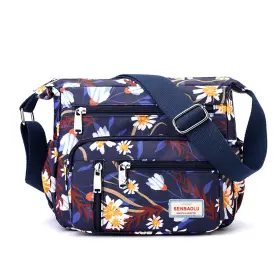 Wf259991 Wafybsre Crossbody Bag For Women Nylon Multi Pockets Shoulder Waterproof Floral Me