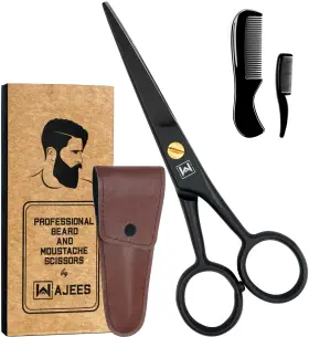 Wajees 717340179913 Beard Scissors For Men A Complete Set Of Grooming 1 Mustache Co