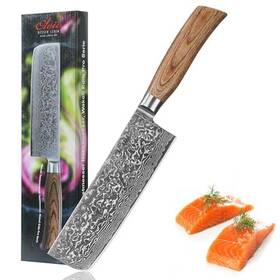 Wakoli 1dm-nak-epo Edib Pro Premium Nakiri Knife 18cm Blade 67 Layers Real Big Master Ste