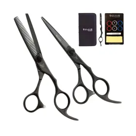 Washi 304624201431 Scissors Black Dragon Premium Beauty Shears Titanium Color Coating 6.0