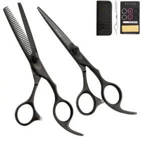 Washi 636160187796 New Scissor Professional Black Dragon Set In Size 5.0 5.5 6.0 7.0