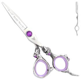 Washi Scissors 304624203855 Beauty Purple Creation Shear Scissor 5.5/6.0 Professional Hair Tools 440c