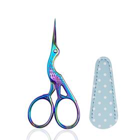 Weabetfu 716172209157 3.6-inch Small Sewing Scissors With Leather Cover Stainless