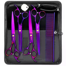 Ws020 Wenshall Professional Dog Grooming Scissors Set - 6.5 Inch Thinning 7 Straight... Fast Ship