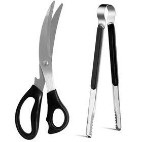 Weogot 733039988840 Kitchen Shears Korean Barbecue Scissors And Tongs Set