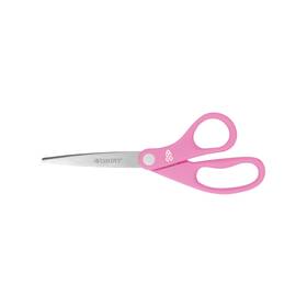 Westcott 15387 8-inch Pink Ribbon Stainless Steel Scissors For Office And Home
