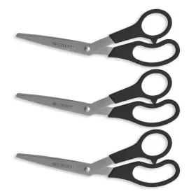 Westcott 708603128397 Value Line Stainless Steel Shears 8 Inch Long 3.5 Cut Length Black Offs