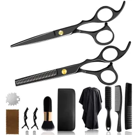 Hslfj01 Wetest 12 Pcs Hair Cutting Scissors Shear Hairdressing Kit For Home Sa