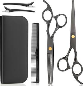 Wfoejej 726084733435 Hair Cutting Scissors Set Professional Shears With Thinning 2 Pcs