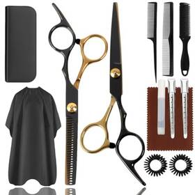 Wfoejej Fajian888 13 Pcs Hair Cutting Scissors Shears Kits Professional Haircut Kit With