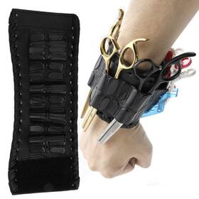 Worii Woriix7gmo91a2y-11 Scissors Bag Pu Leather Wristband Scissor Pouch Storage Bar