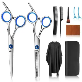 Wrt 445015862817 Hair Cutting Scissors Kits 10 Pcs Stainless Steel Hairdressing Shears Set Profe