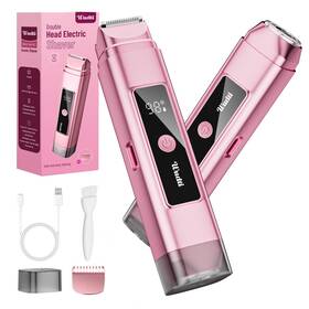Wudti 737633042854 Electric Bikini Trimmer For Women Razor And Shaver With Dual Heads Body Pu