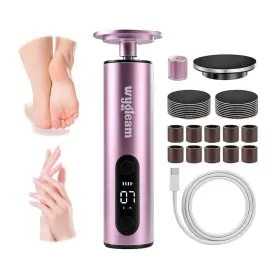 Mjq01 Wygleam Electric Callus Remover For Feet And Nail File Drill Kit - 2 In 1 Rechargeable
