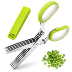 X-chef 602310180283 Herb Scissors X-chef Multipurpose 5 Blade Kitchen Shears Cutter Wi