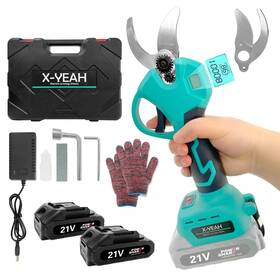 X-yeah Ps-22 Electric Pruning Shears Set - Cordless Garden With 21v Brushless Motor
