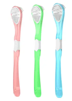 Y-kelin 787446561011 Double-side Desiged Tongue Scraper Ultra-soft Brush Cl