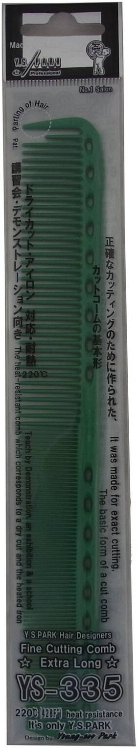Y.s.park 799457750728 Ys 335 Fine Cutting Comb Extra Long - Green