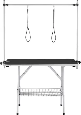 Yt-00074276 Yaheetech Foldable And Portable Pet Grooming Table For Home - 45 Inch Black