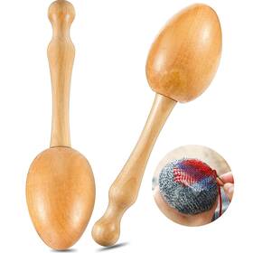 Yalikop Cu-yalikop-1114 2 Pieces Wooden Darning Egg For Socks Wood Supplies With Hand