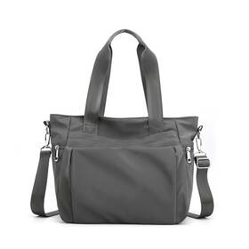 Yanaier Us2036grey Women Nylon Tote Bag Water Resistant Multi-function Shoulder Handbag Light Tr