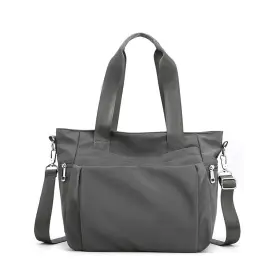 Us2036grey Yanaier Women Nylon Tote Bag Water Resistant Multi-function Shoulder Handbag Light Tr