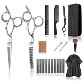 L00-qc Yasaka 6 Inch Professional Hair Thinning And Cutting Shears Kit Barber Cobalt L00-qc Yasaka 6 Inch Professional Hair Thinning And Cutting Shears Kit Barber Cobalt