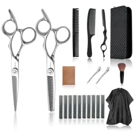 L00-qc-p Yasaka Y-set 6 Inch Professional Hair Thinning And Cutting Shears Kit Barber Cobalt L00-qc-p Yasaka Y-set 6 Inch Professional Hair Thinning And Cutting Shears Kit Barber Cobalt