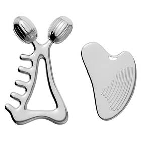 Yeamon B0g1gzndqs Gua Sha Facial Tools And Face Roller Set Stainless Steel Massager Tools
