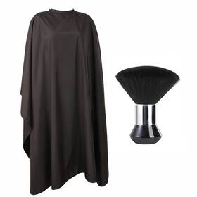 Yelegai Hd-bla-08730-01 Professional Hair Cutting Cape With Neck Duster Brush Large Size Salon Barbe