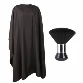 Hd-bla-08730-01 Yelegai Professional Hair Cutting Cape With Neck Duster Brush Large Size Salon Barbe