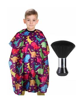 Yelegai Kl-01 Kids Barber Cape With Neck Duster Brush Professional Salon Hair Cutting