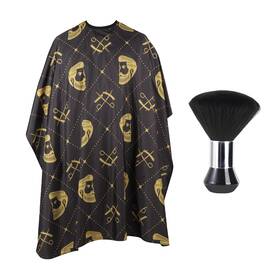 Yelegai Tawb001 Professional Hair Cutting Cape With Neck Duster Brush Waterproof Salon Barbe