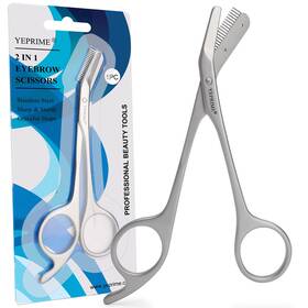 Yeprime Es002 Eyebrow Trimming Scissors With Comb Gifts For Men Women Stocking Stuffers Stai